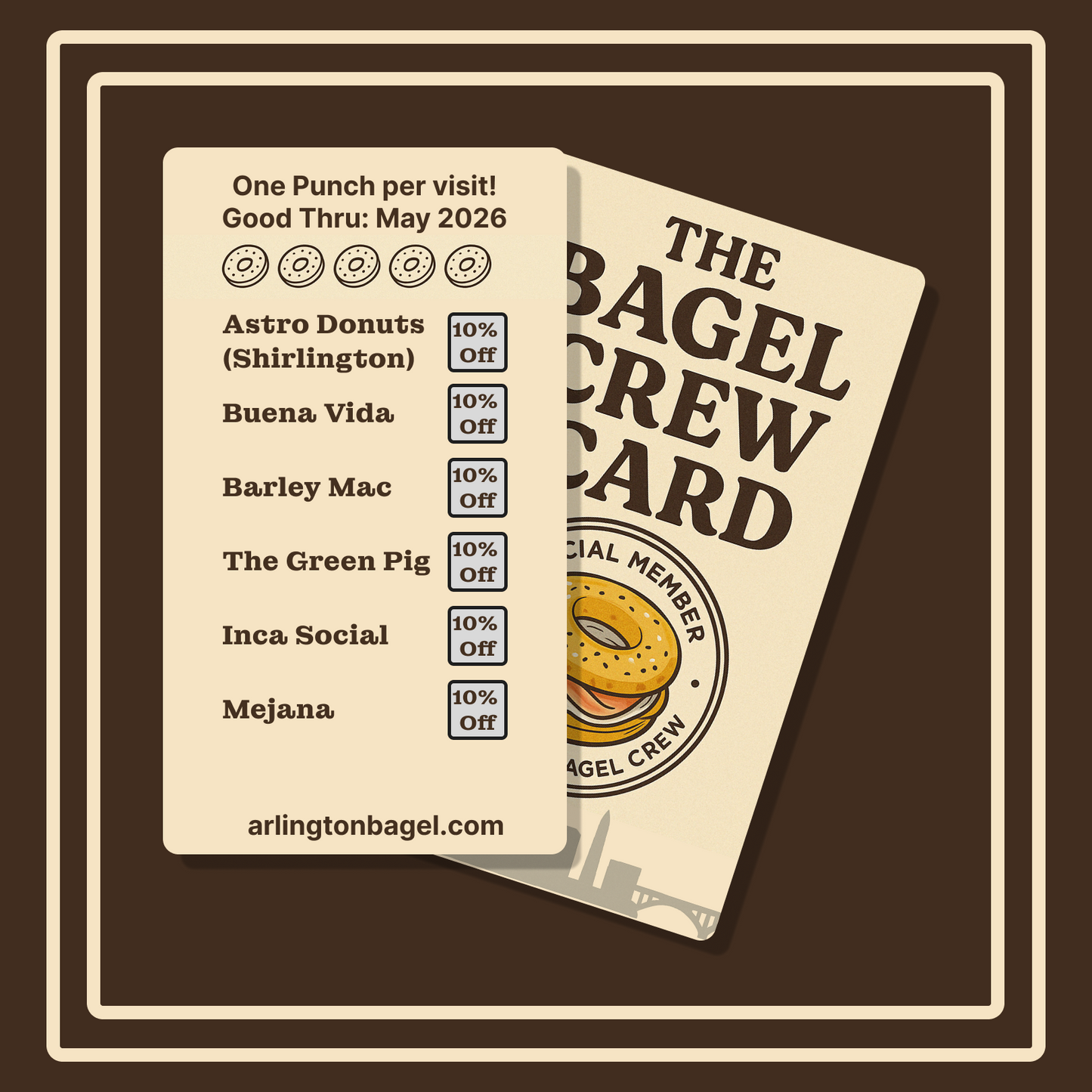 Bagel Crew Card